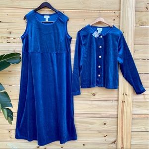 Diane von Furstenberg Vintage Velvet 2-piece Dress